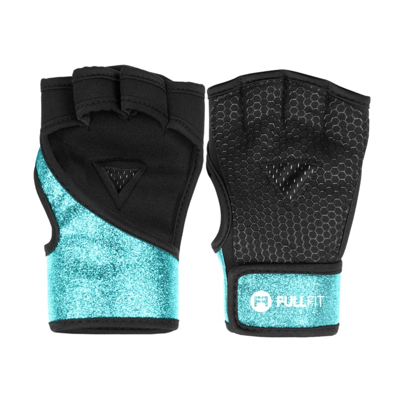 Par Guantes Grab Shiny Cian | FullFit