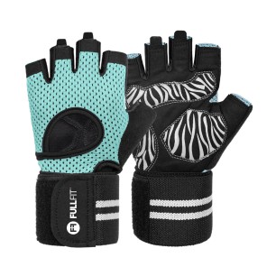 Par Guantes Fitness Zebra Aqua | FullFit