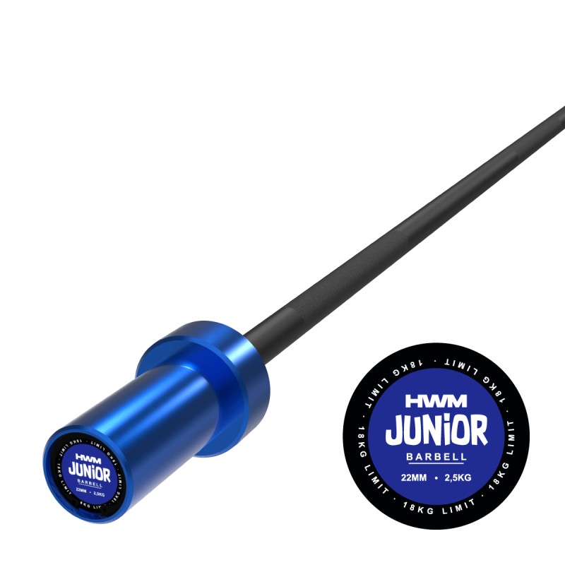 Barra Olímpica 2.2kg Junior Series (Azul) | HWM | 2da Selección