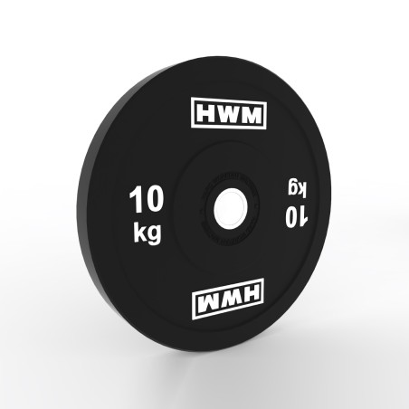 Bumper Plate Classic Black 10kg (Unidad) | HWM® | 2da Selección