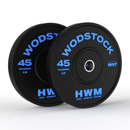 Par Bumper Plates 45lb Wodstock | HWM® | 2da Selección