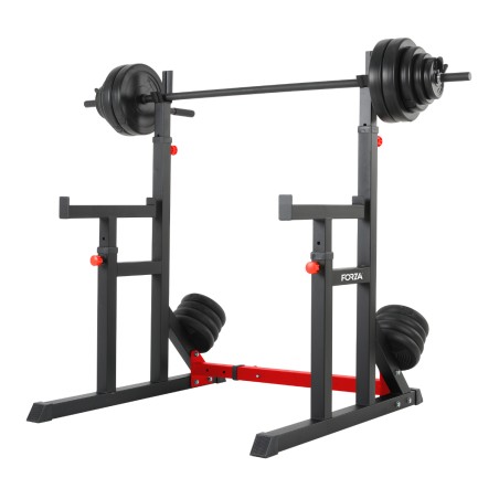 Squat Rack Ajustable Con Soporte De Fondos | Forza