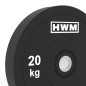 Par Bumper Plates Classic Black 20kg | HWM®