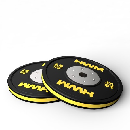 Par Bumper Plates Color Stripe 15kg | HWM®