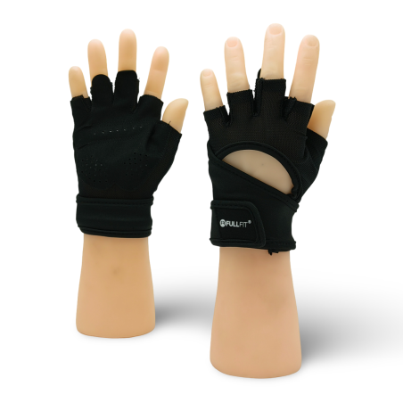 Par Guantes Fitness SoftTech Negro | FullFit