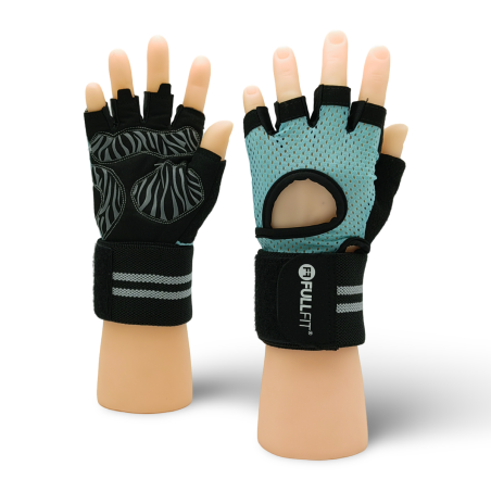 Par Guantes Fitness Zebra Aqua | FullFit