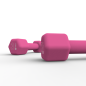 Par Mancuernas de Neopreno 3kg Rosado | FullFit