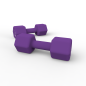 Par Mancuernas de Neopreno 5kg Morado | FullFit