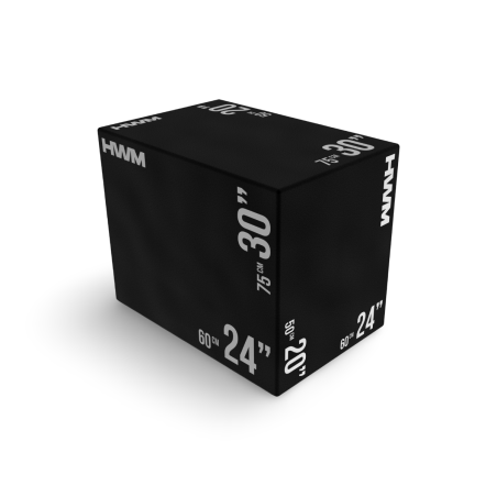 Cajón Pliométrico Acolchado 3 en 1 (75x50x60cm) - 2da Selección | HWM®