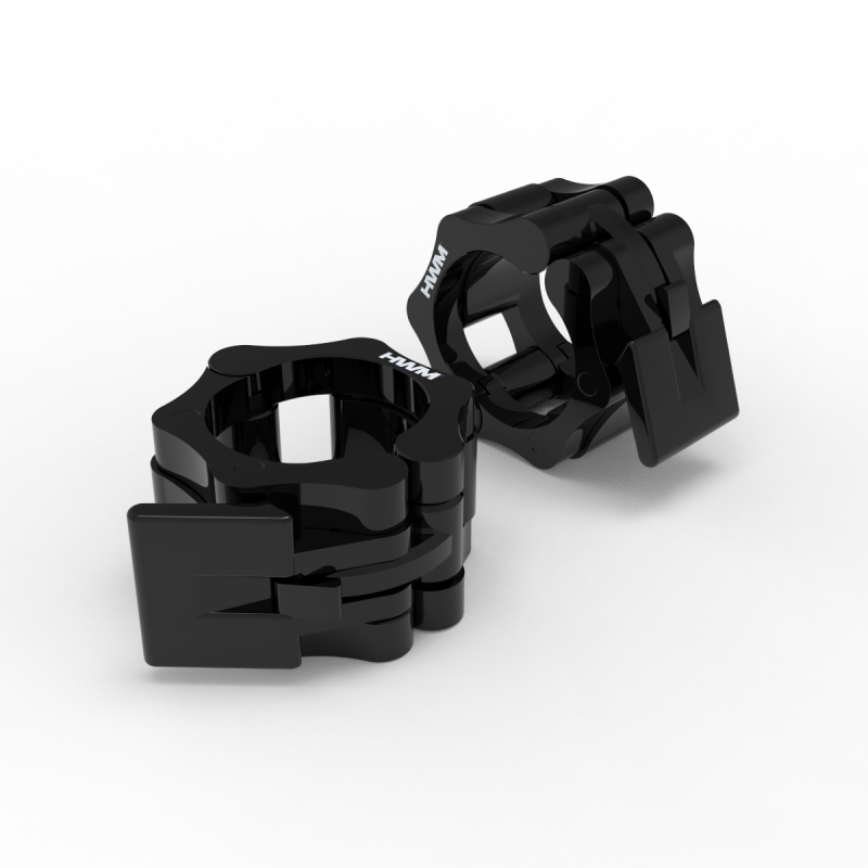 Par Collarines Olímpicos de PVC 50mm Negro | HWM® Par Collarines Olímpicos de PVC 50mm Negro | HWM®