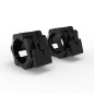 Par Collarines Olímpicos de PVC 50mm Negro | HWM® Par Collarines Olímpicos de PVC 50mm Negro | HWM®