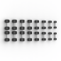 Pack 8 Pares de Mancuernas Hexagonales (2.5 a 20kg) | HWM® Pack 8 Pares de Mancuernas Hexagonales (2.5 a 20kg) | HWM®