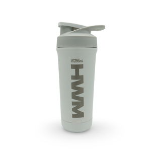 Botella Shaker Acero Inoxidable 800ml Blanco | HWM®