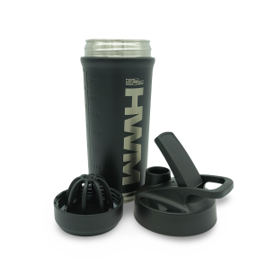 Botella Shaker Acero Inoxidable 800ml Negro | HWM®