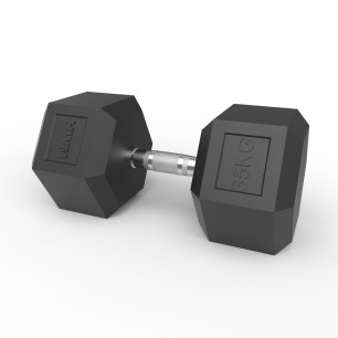 Mancuerna Hexagonal de Caucho 35kg (Unidad) - 2da Selección | HWM®