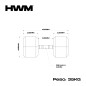 Mancuerna Hexagonal de Caucho 35kg (Unidad) - 2da Selección | HWM®