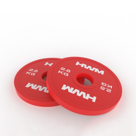 Par Discos Olímpicos Fraccionales 2.5kg - 2da Selección | HWM®