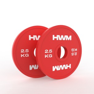 Par Discos Olímpicos Fraccionales 2.5kg - 2da Selección | HWM®