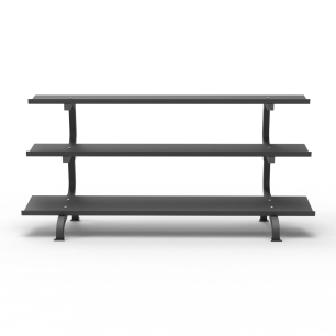 Rack de Mancuernas Horizontal 3 Bandejas | HWM®
