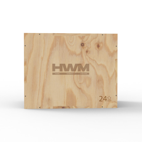 Cajón Pliométrico de Madera 3 en 1 (76x51x61cm) | HWM®