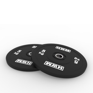 Par Bumper Plates Classic Black 5kg | 2da Selección | HWM®