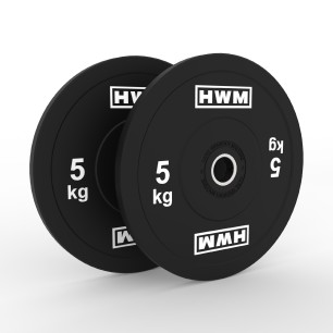 Par Bumper Plates Classic Black 5kg | 2da Selección | HWM®