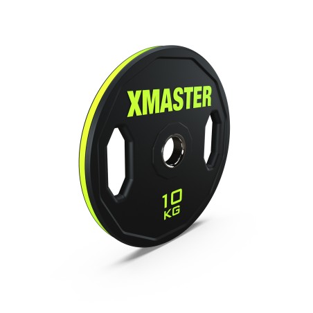 Disco Olímpico Rubber Hand Grip 10kg (Unidad) | 2da Selección | XMASTER