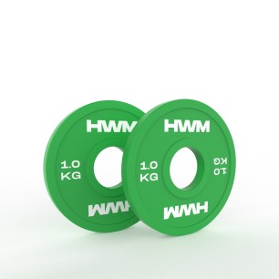 Par Discos Olímpicos Fraccionales 1.0kg | 2da Selección | HWM®