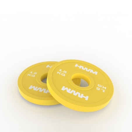 Par Discos Olímpicos Fraccionales 1.5kg | 2da Selección | HWM®
