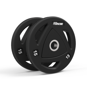 Par Discos Olímpicos Grip Rubber 15kg | PROmachine