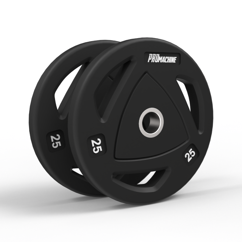Par Discos Olímpicos Grip Rubber 25kg | PROmachine