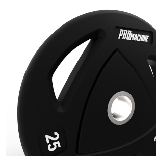 Par Discos Olímpicos Grip Rubber 25kg | PROmachine