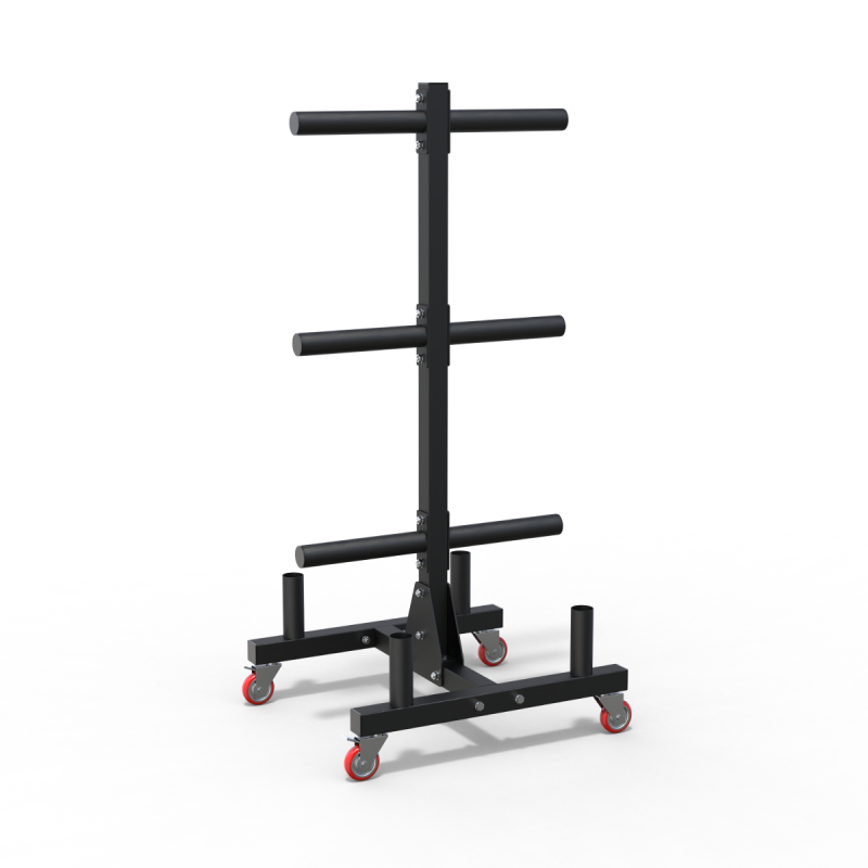 Rack Para Discos y Barras Con Ruedas | HWM®