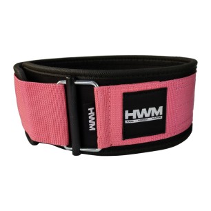 Straight Weightlifting Belt Pink | HWM
