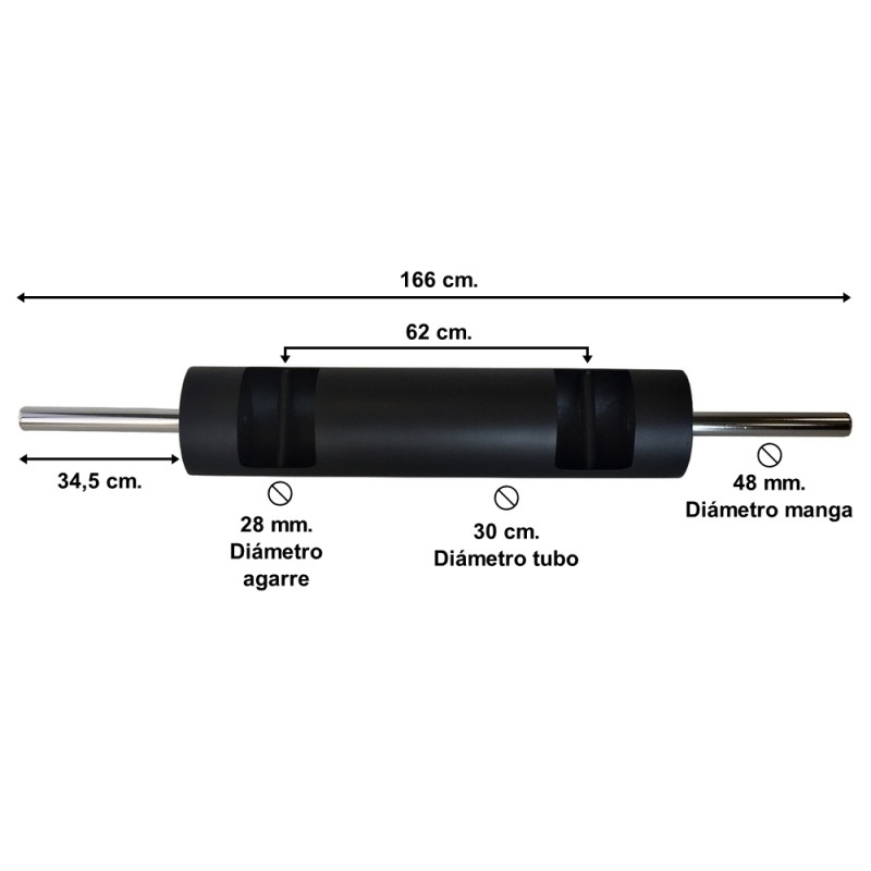 Diametro barra online olimpica