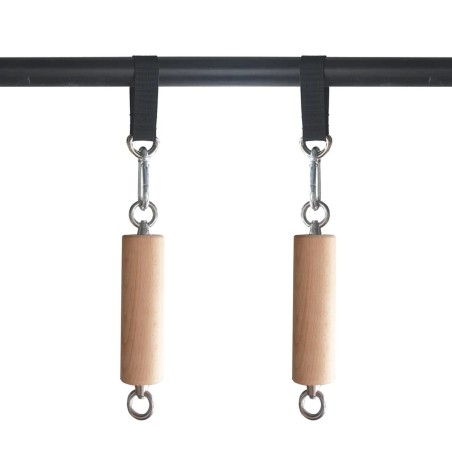 Pull Up Grip Bars de Madera 45mm (Par) | Araknido
