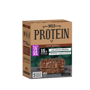 Barritas de Proteína Wild Protein Vegana Mokka (Caja 5 Unidades) | WILD FOODS