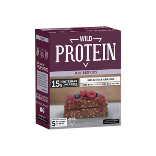 Barritas de Proteína Wild Protein Berries (Caja 5 Unidades) | WILD FOODS