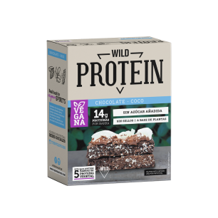 Barritas de Proteína Wild Protein Vegana Chocolate Coco (Caja 5 Unidades) | WILD FOODS