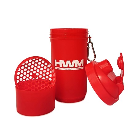 Shaker PVC 600ml Rojo | HWM®