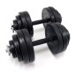 Set 20kg Mancuernas Acero Engomado | 2° Selección