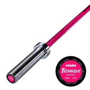 Barra Olímpica 7,5kg Pink Technique Series | HWM