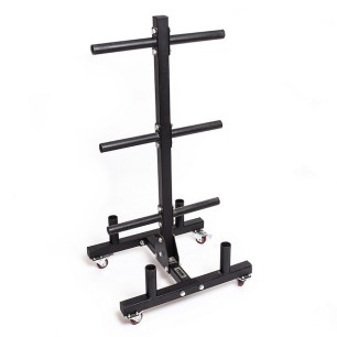 Rack Para Discos y Barras Con Ruedas | HWM