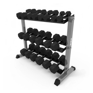Pack 10 Pares de Mancuernas Black + Rack | HWM