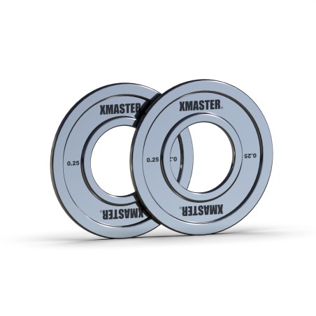 Discos Fraccionados Chromed Steel 0.25kg (Par) | XMASTER