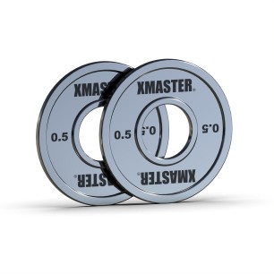 Discos Fraccionados Chromed Steel 0.5kg (Par) | XMASTER
