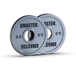 Discos Fraccionados Chromed Steel 2.5kg (Par) | XMASTER