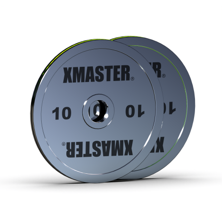 Discos Powerlifting Chromed Steel 10kg (Par) | XMASTER