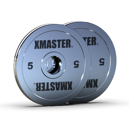 Discos Powerlifting Chromed Steel 5kg (Par) | XMASTER