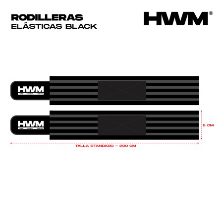 Par Rodilleras Elásticas Black | HWM®